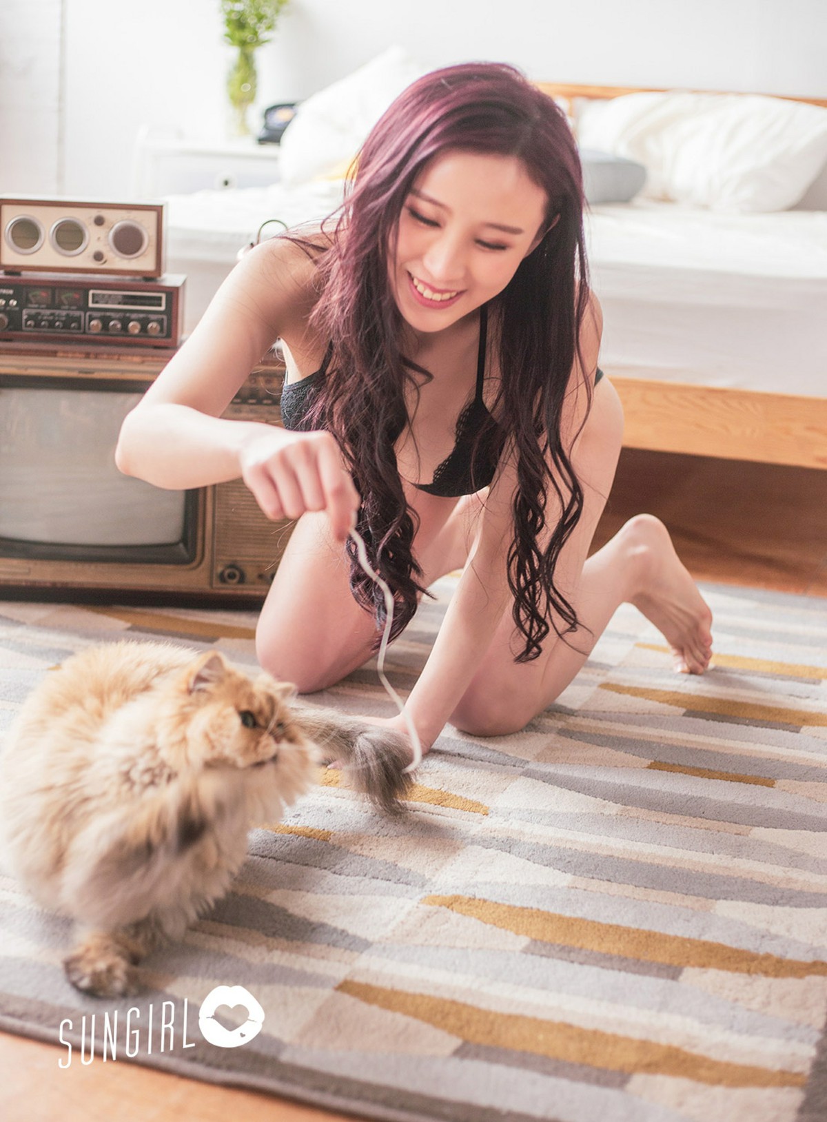 [SUNGIRL阳光宝贝]NO009黑色诱惑！蔓蔓宠爱你写真黄蔓蔓Irenea-COSPLAY