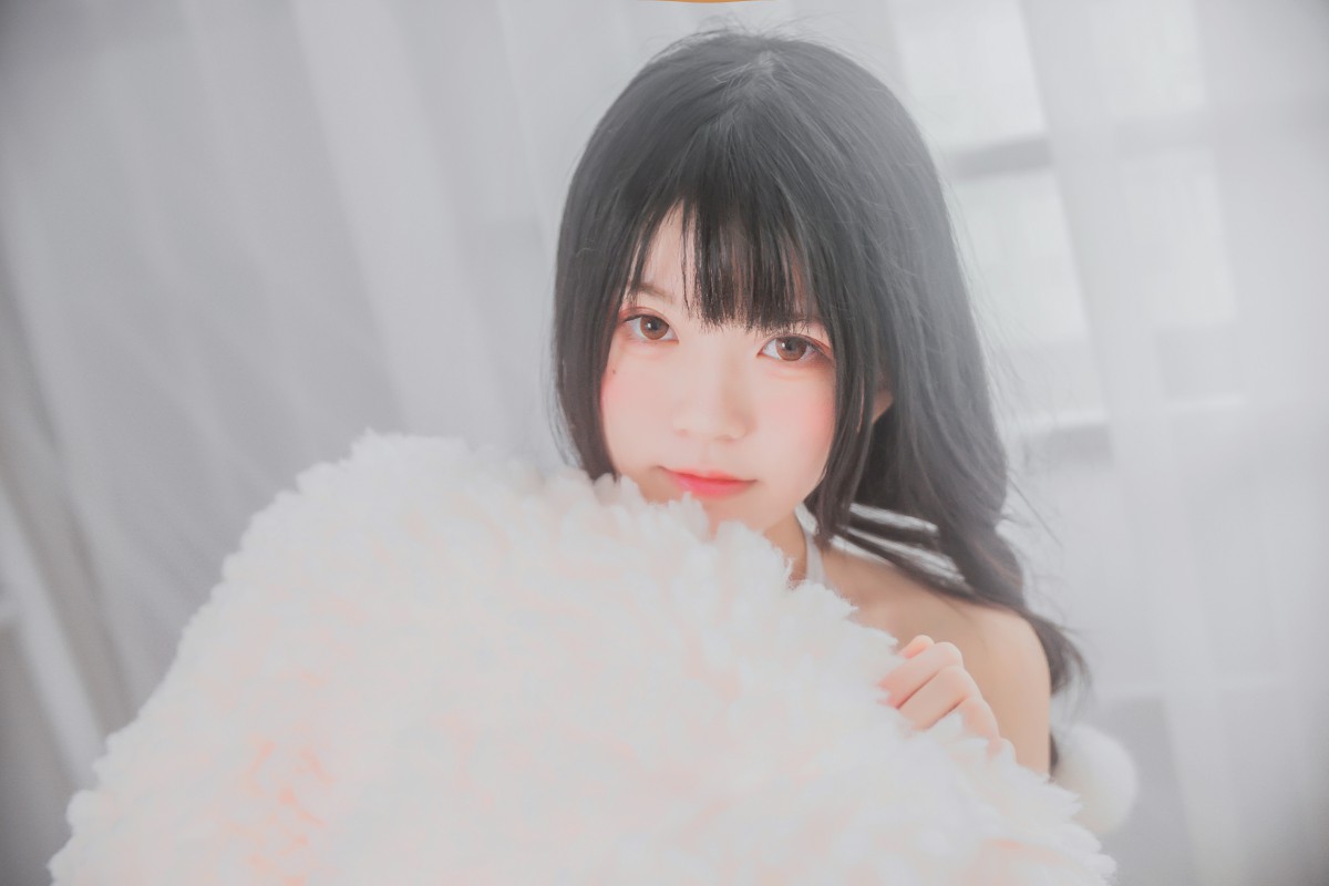 萝莉风COS桜桃喵–纯白私房-COSPLAY