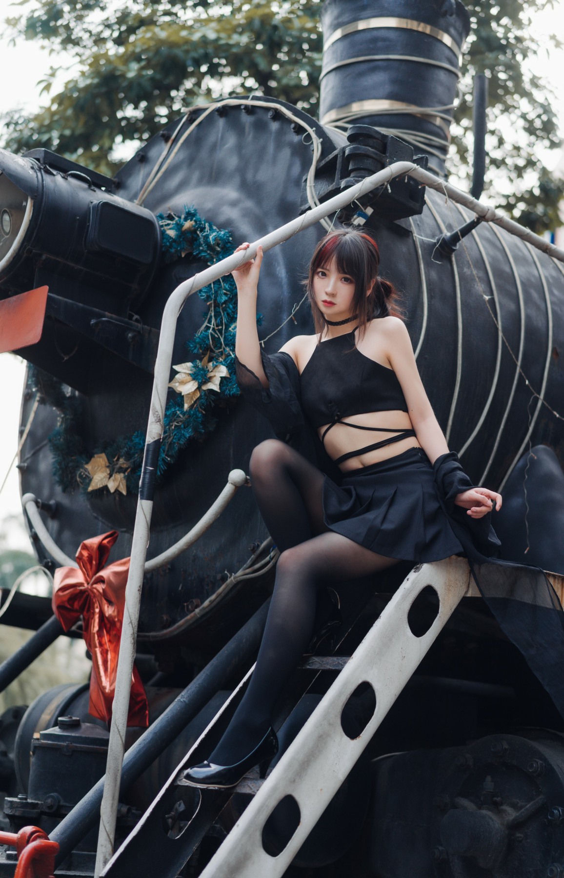 疯猫ss–黑丝复古-COSPLAY