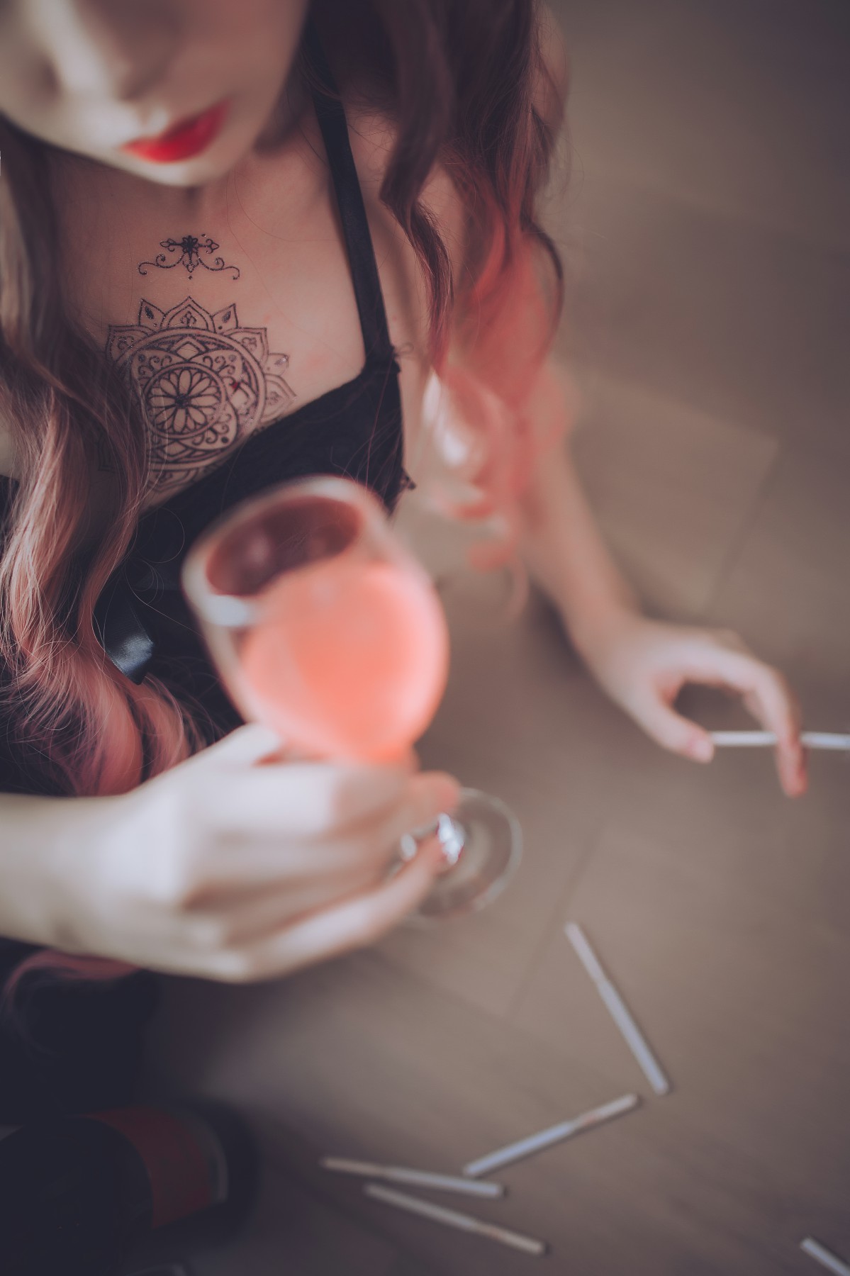 疯猫ss-黑色吊带袜-COSPLAY