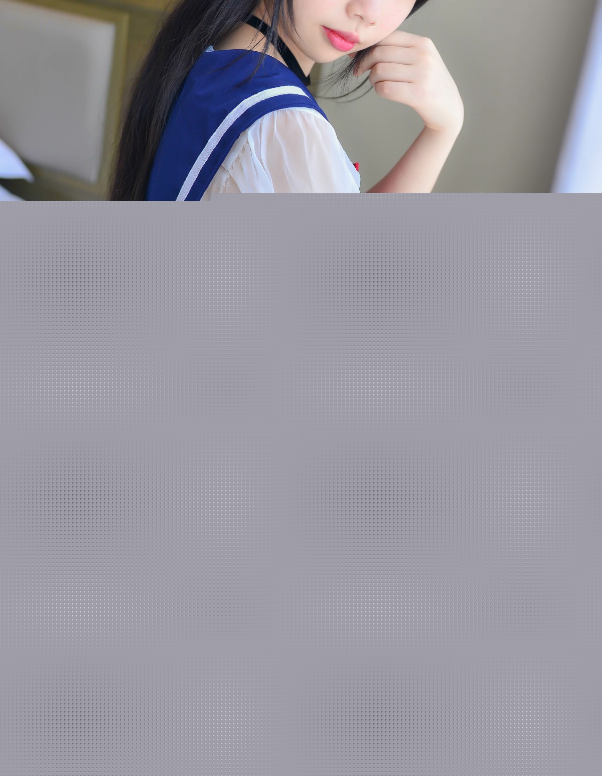 Cos小姐姐雪琪–透明JK-COSPLAY