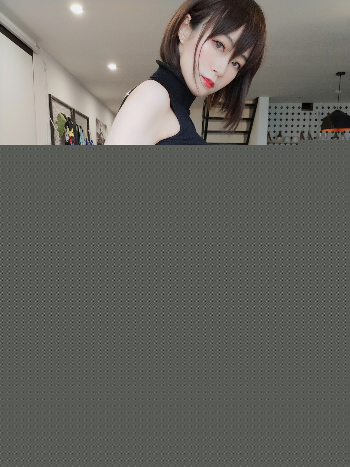 Coser小姐姐白银–黑色包臀裙-COSPLAY