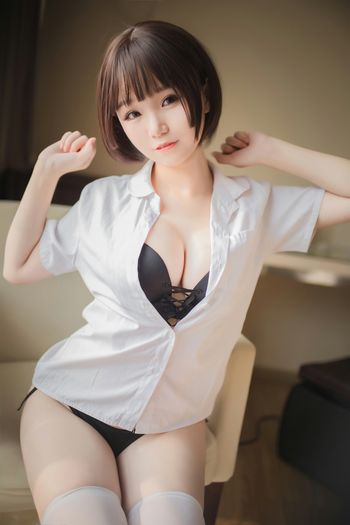 [Yoko宅夏Cos]一号写真本白丝-COSPLAY