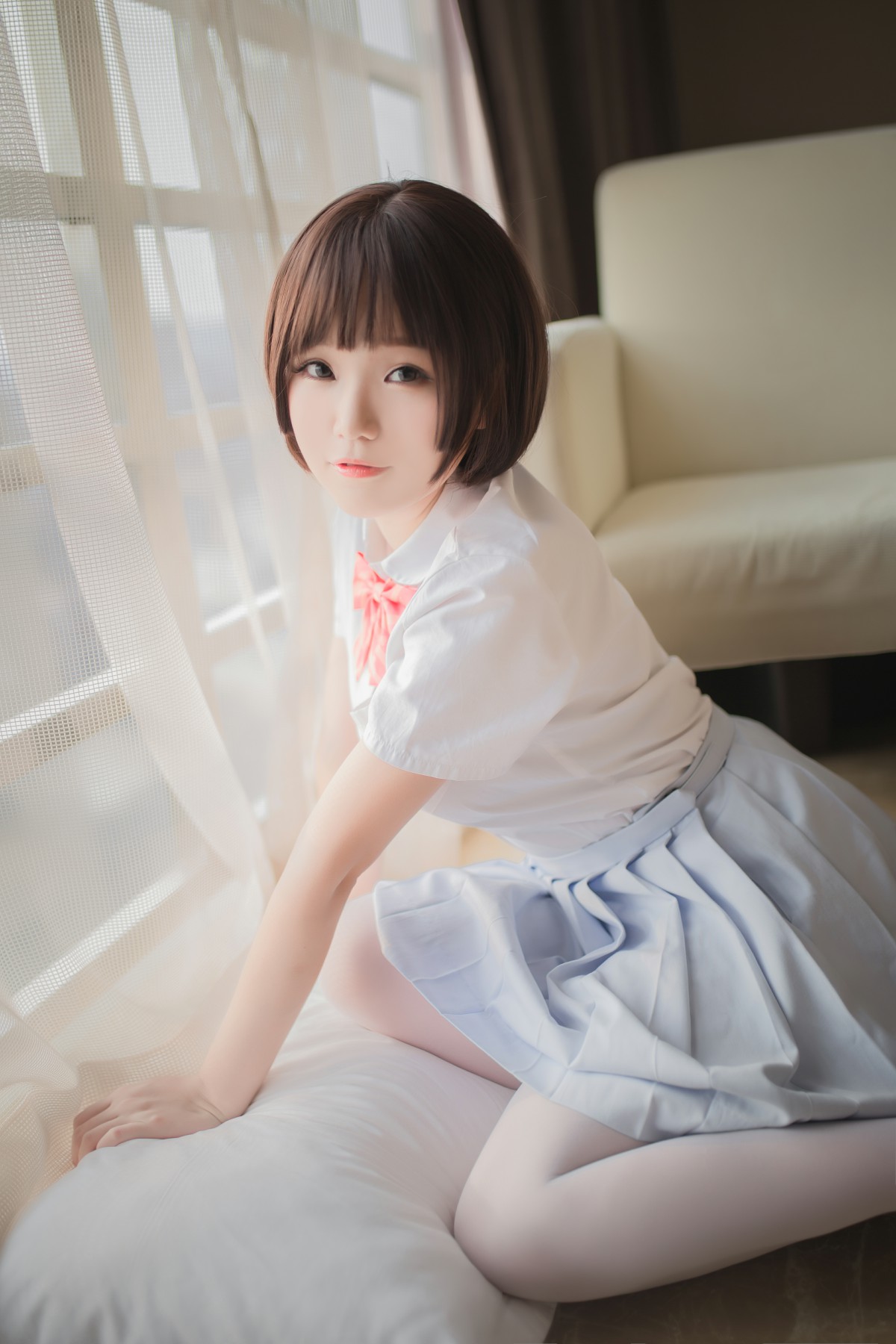 [Yoko宅夏Cos]一号写真本白丝-COSPLAY