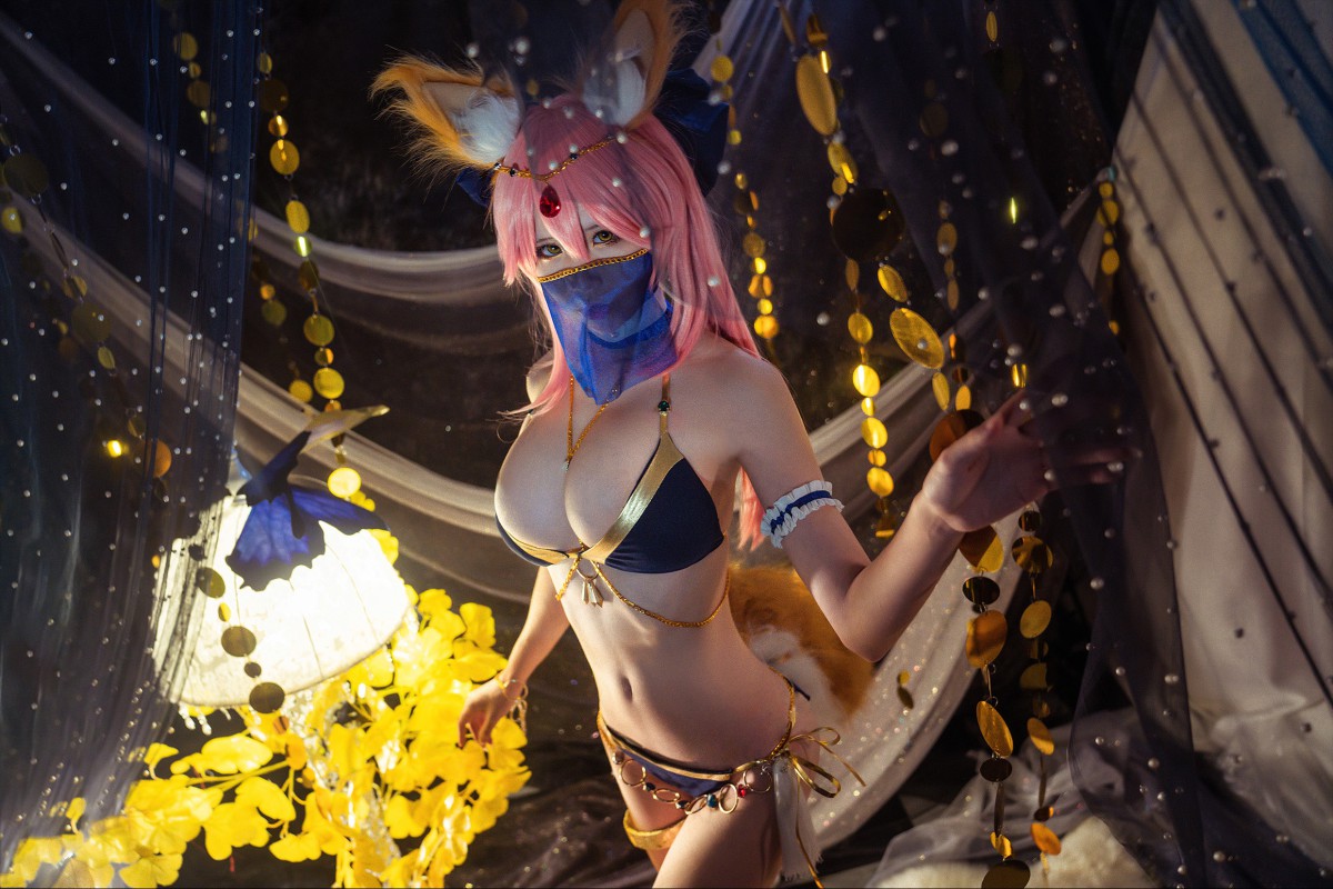 [Cosplay]Fate玉藻前舞娘泳装-COSPLAY