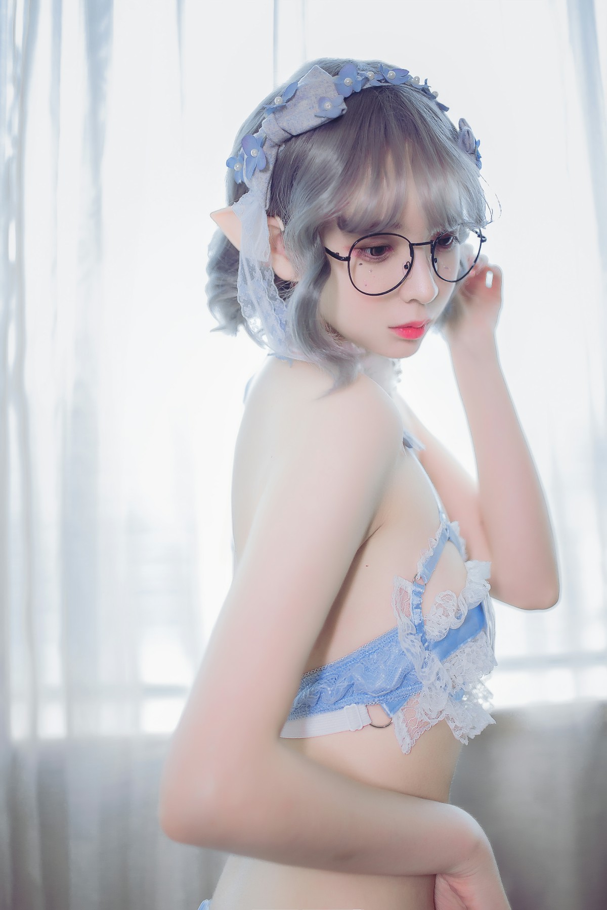 [Cosplay]疯猫ss–蓝色精灵-COSPLAY