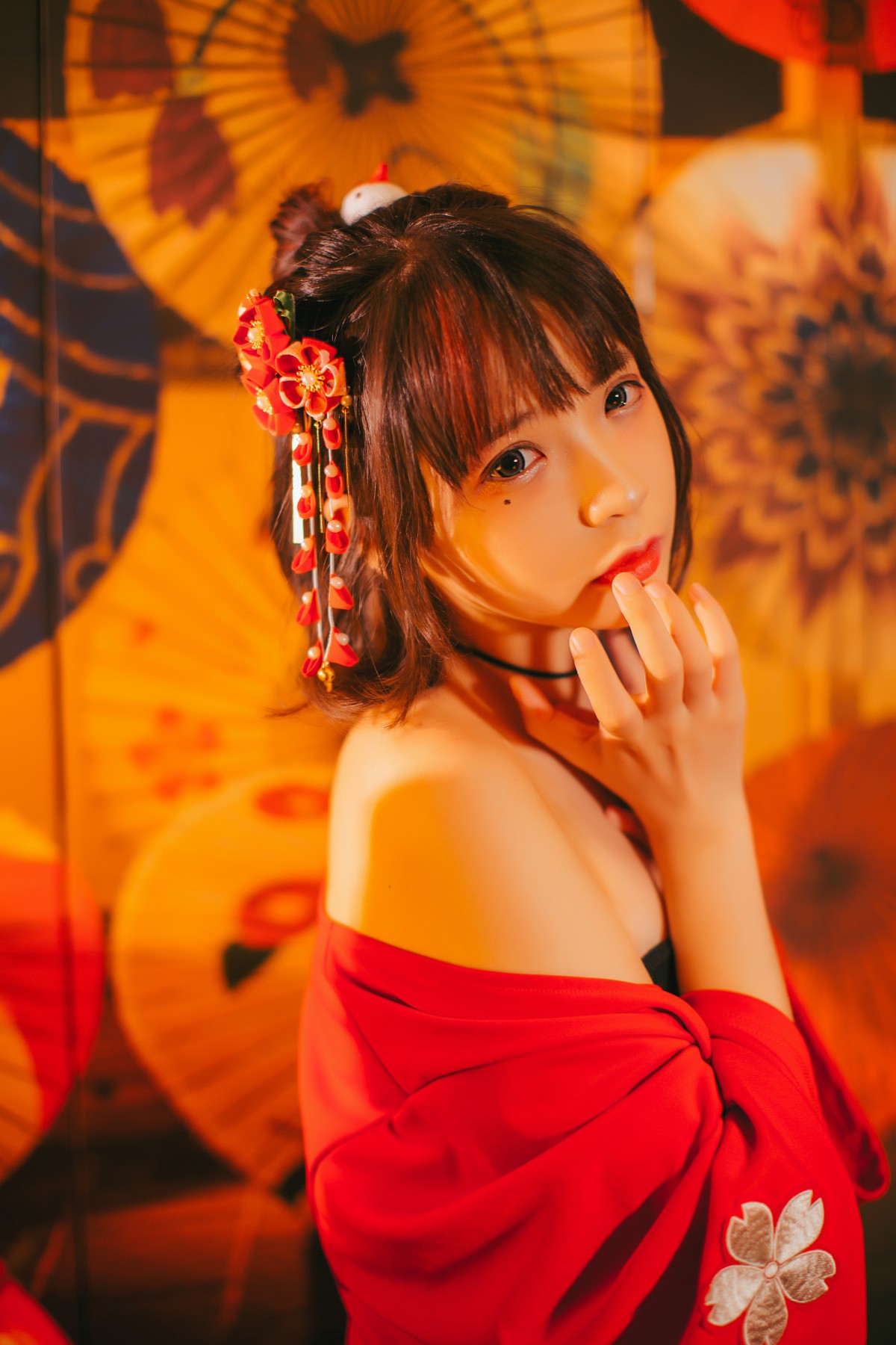 [Cosplay]疯猫ss-红色羽衣-COSPLAY