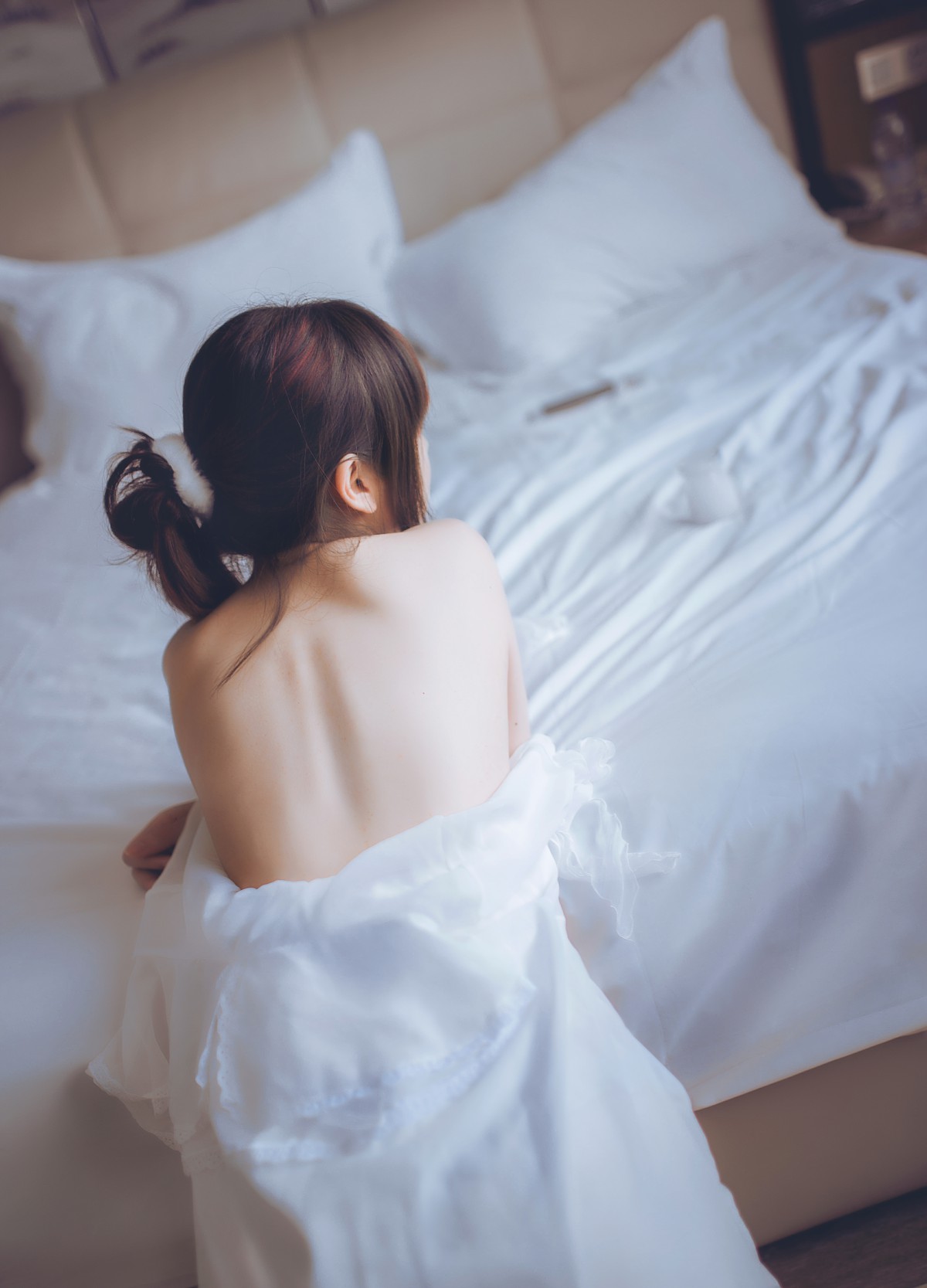 [Cosplay]疯猫ss-白色睡衣-COSPLAY