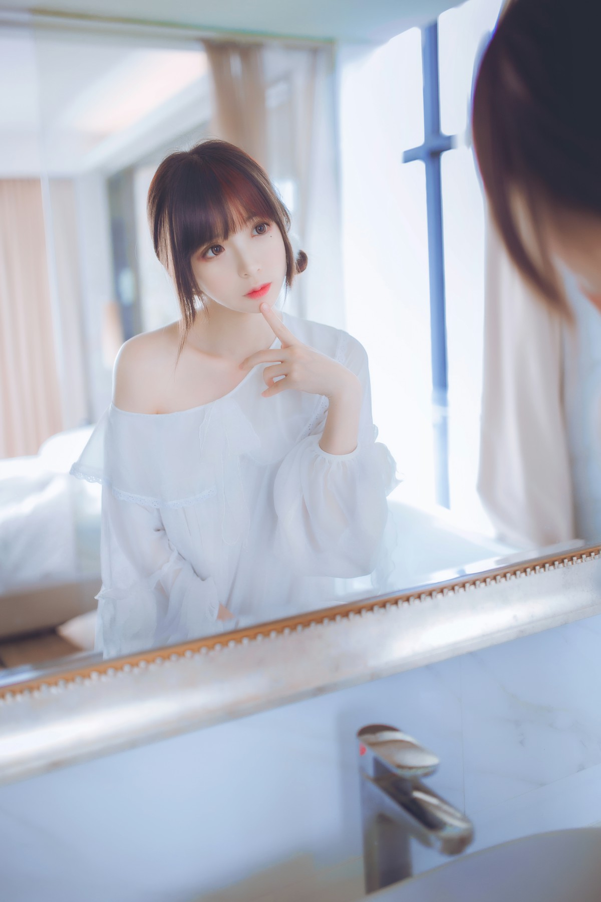 [Cosplay]疯猫ss-白色睡衣-COSPLAY