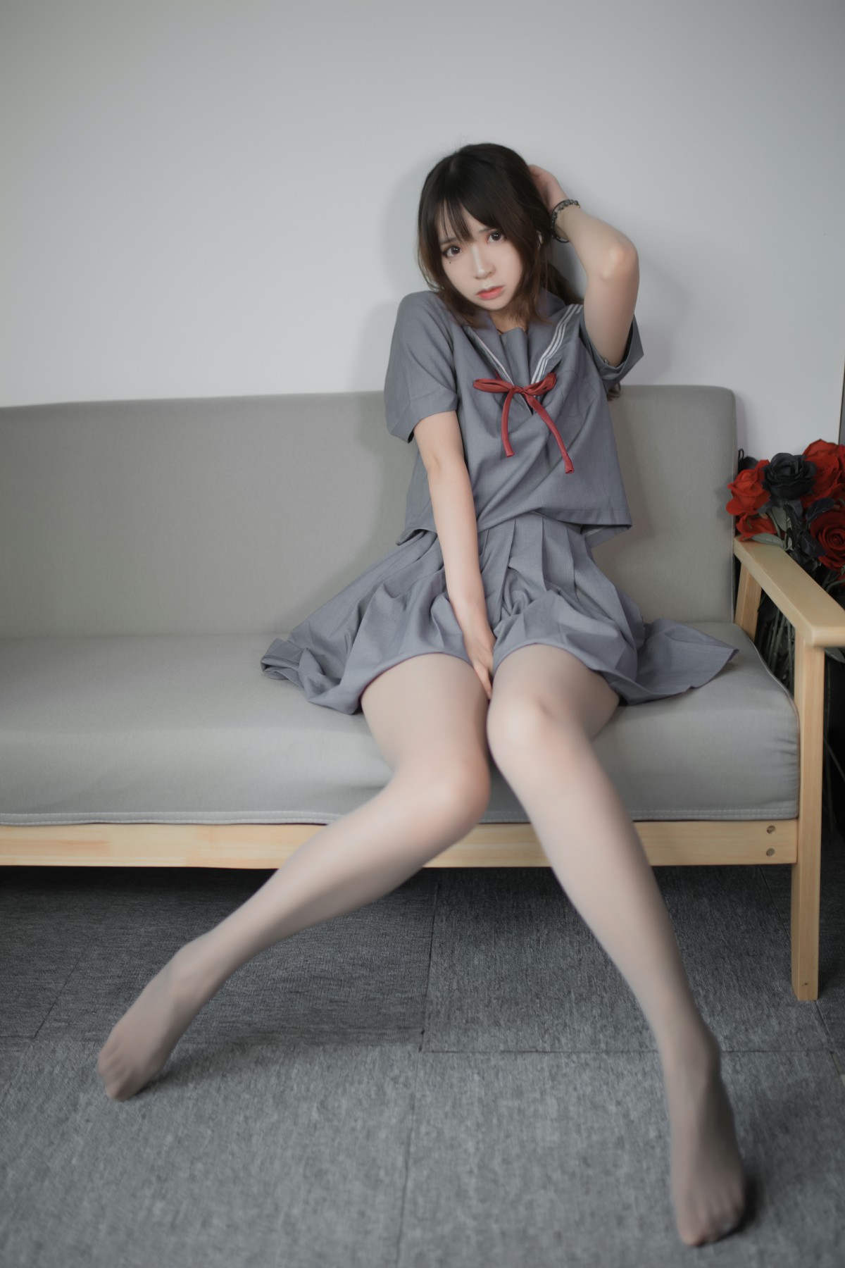 [Cosplay]疯猫ss-蓝灰JK-COSPLAY