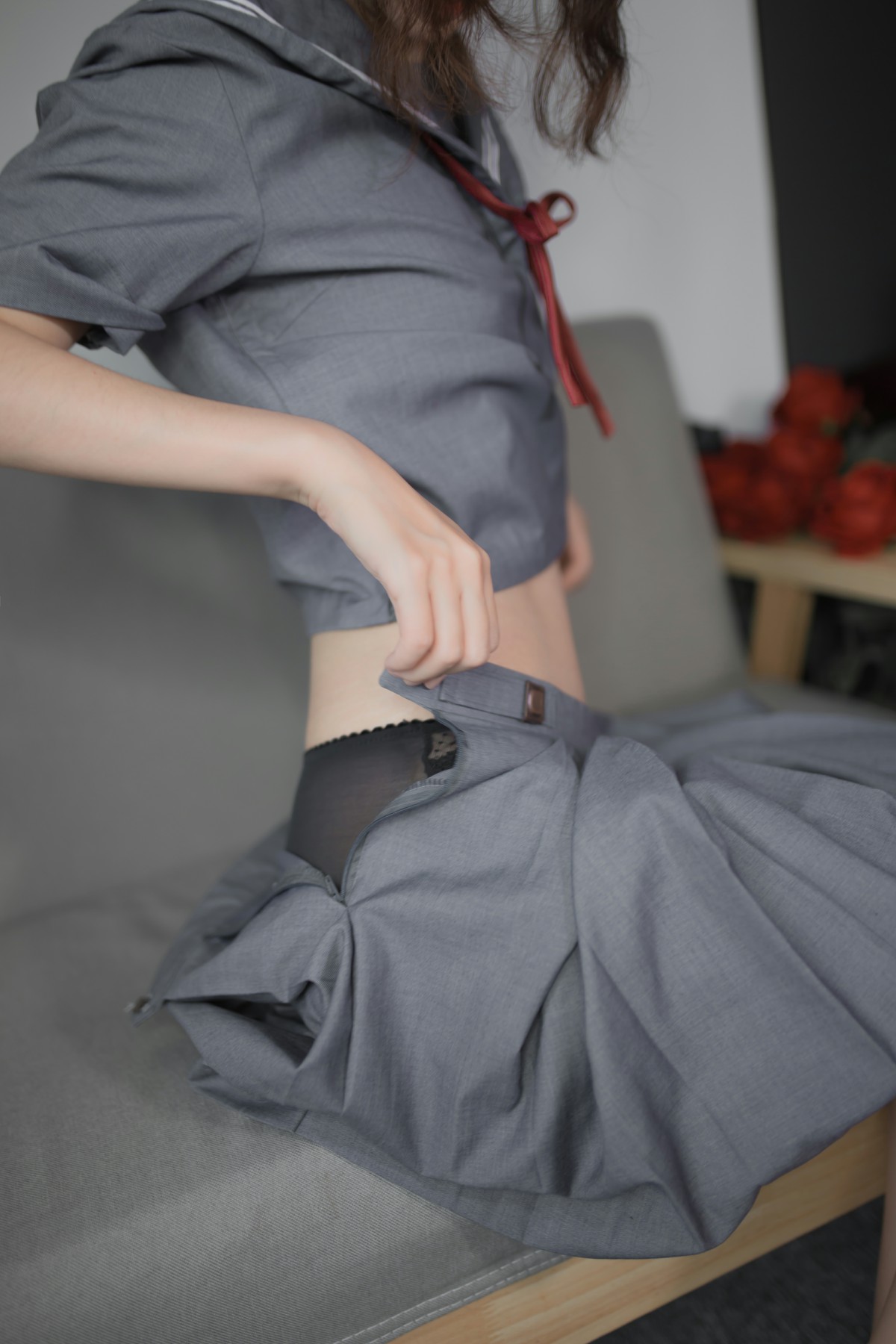 [Cosplay]疯猫ss-蓝灰JK-COSPLAY