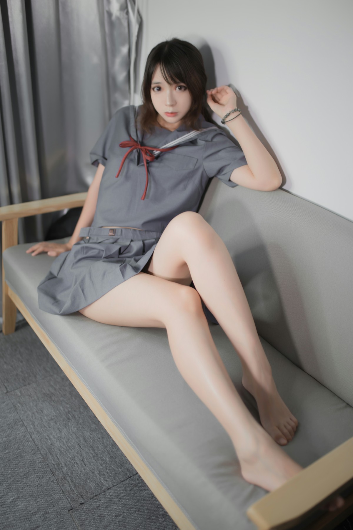 [Cosplay]疯猫ss-蓝灰JK-COSPLAY