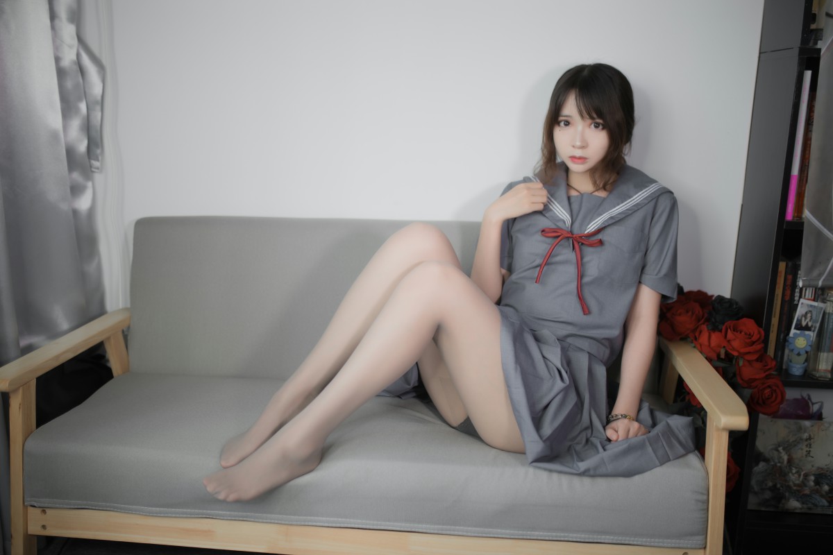 [Cosplay]疯猫ss-蓝灰JK-COSPLAY