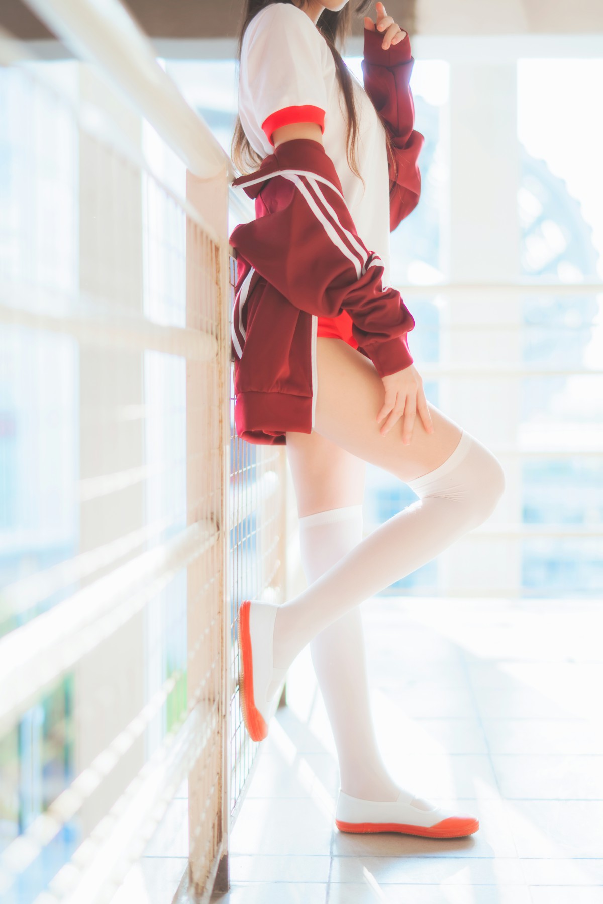 [Cosplay]桜桃喵-红色体操服-COSPLAY