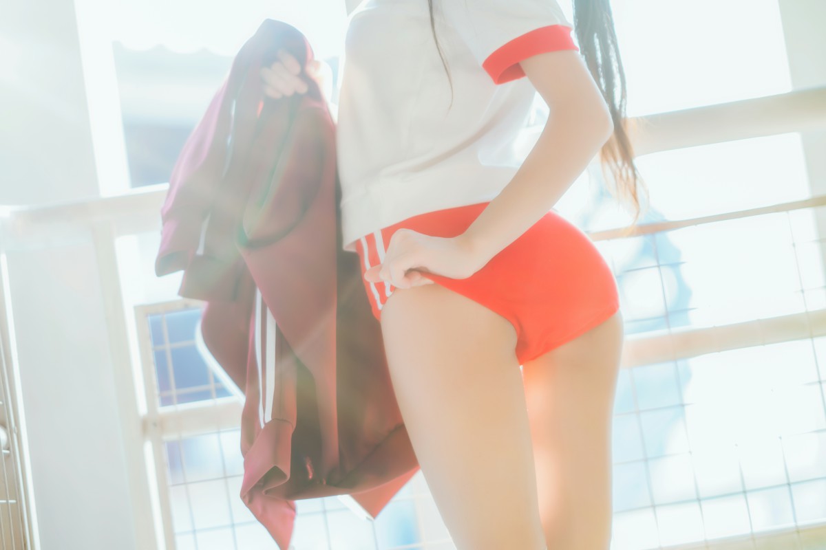 [Cosplay]桜桃喵-红色体操服-COSPLAY
