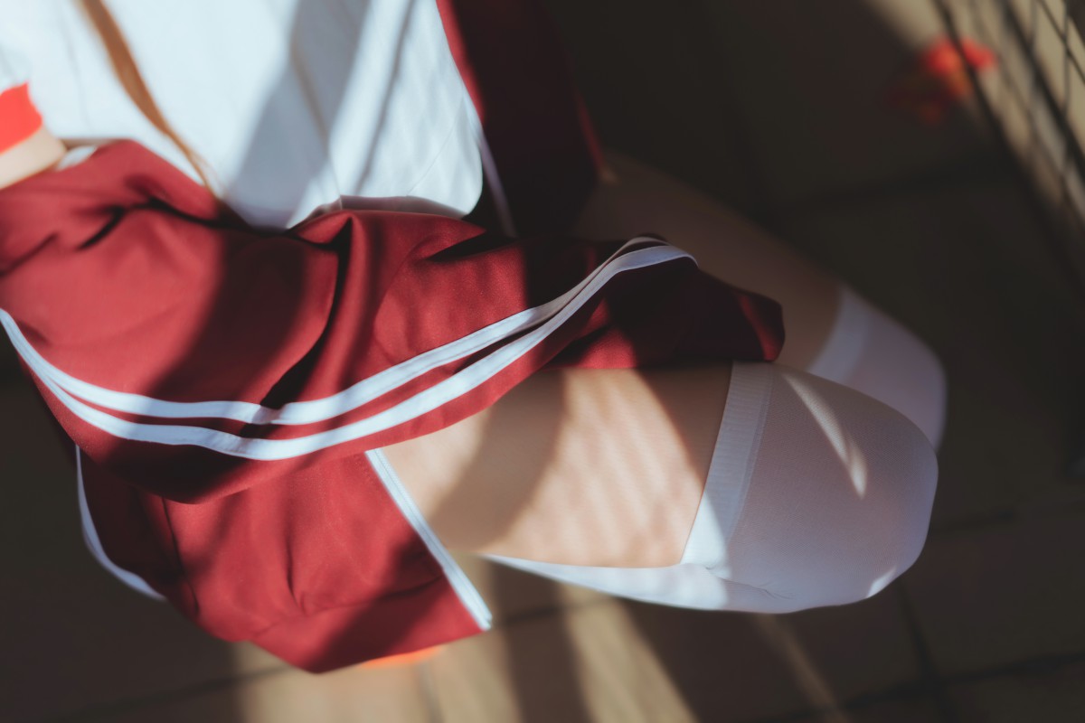 [Cosplay]桜桃喵-红色体操服-COSPLAY