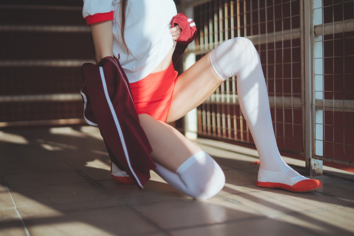 [Cosplay]桜桃喵-红色体操服-COSPLAY