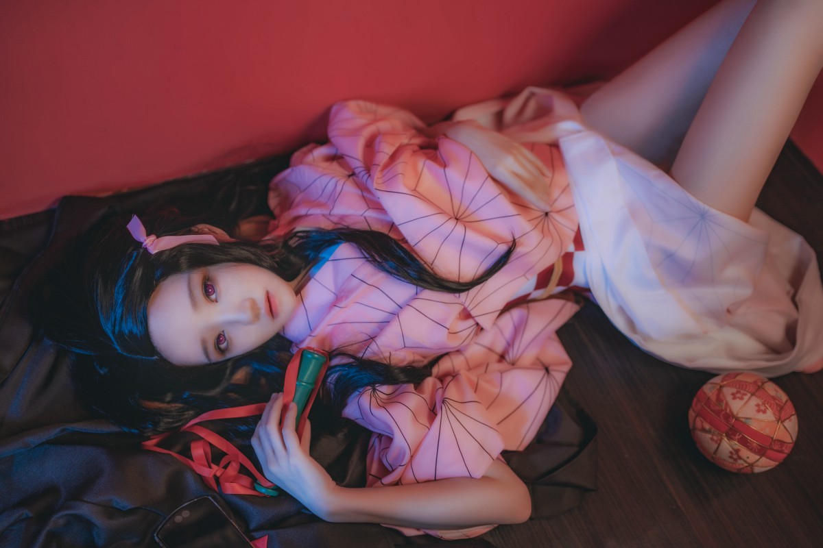 [Cosplay]桜桃喵-灶门祢豆子-COSPLAY