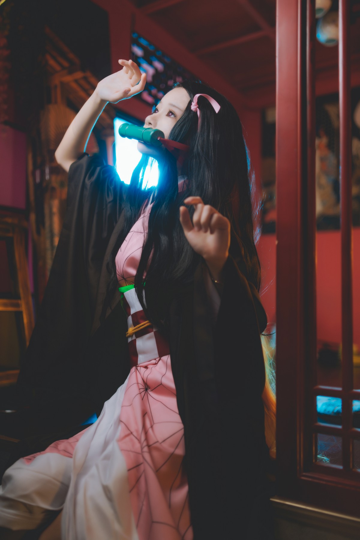 [Cosplay]桜桃喵-灶门祢豆子-COSPLAY
