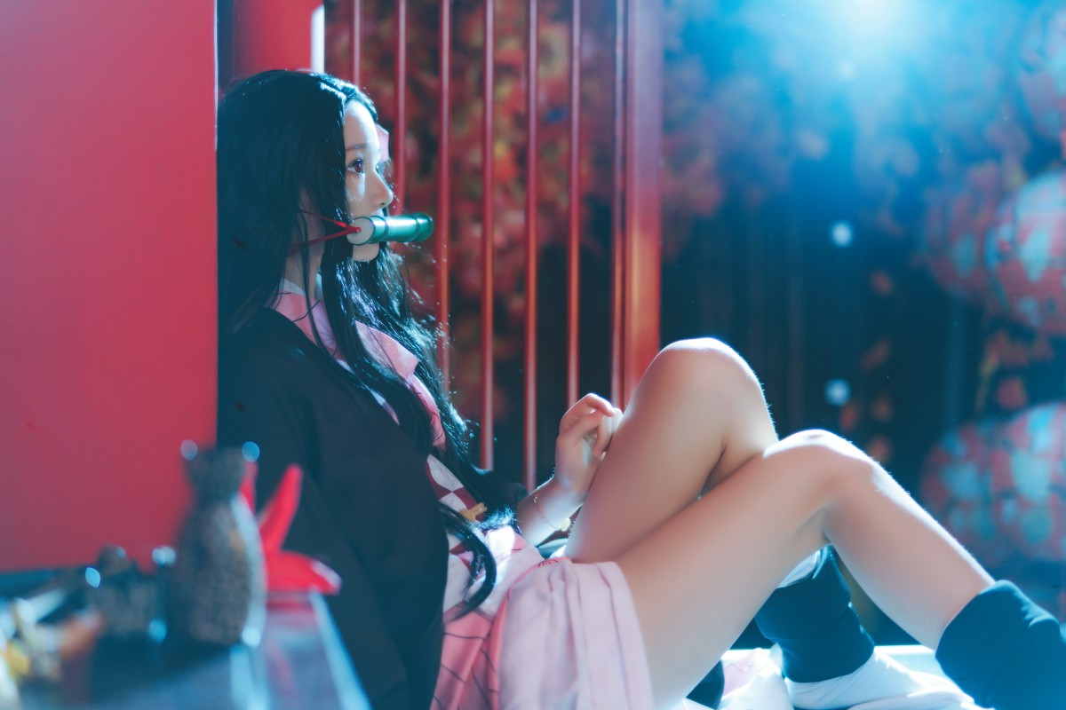 [Cosplay]桜桃喵-灶门祢豆子-COSPLAY