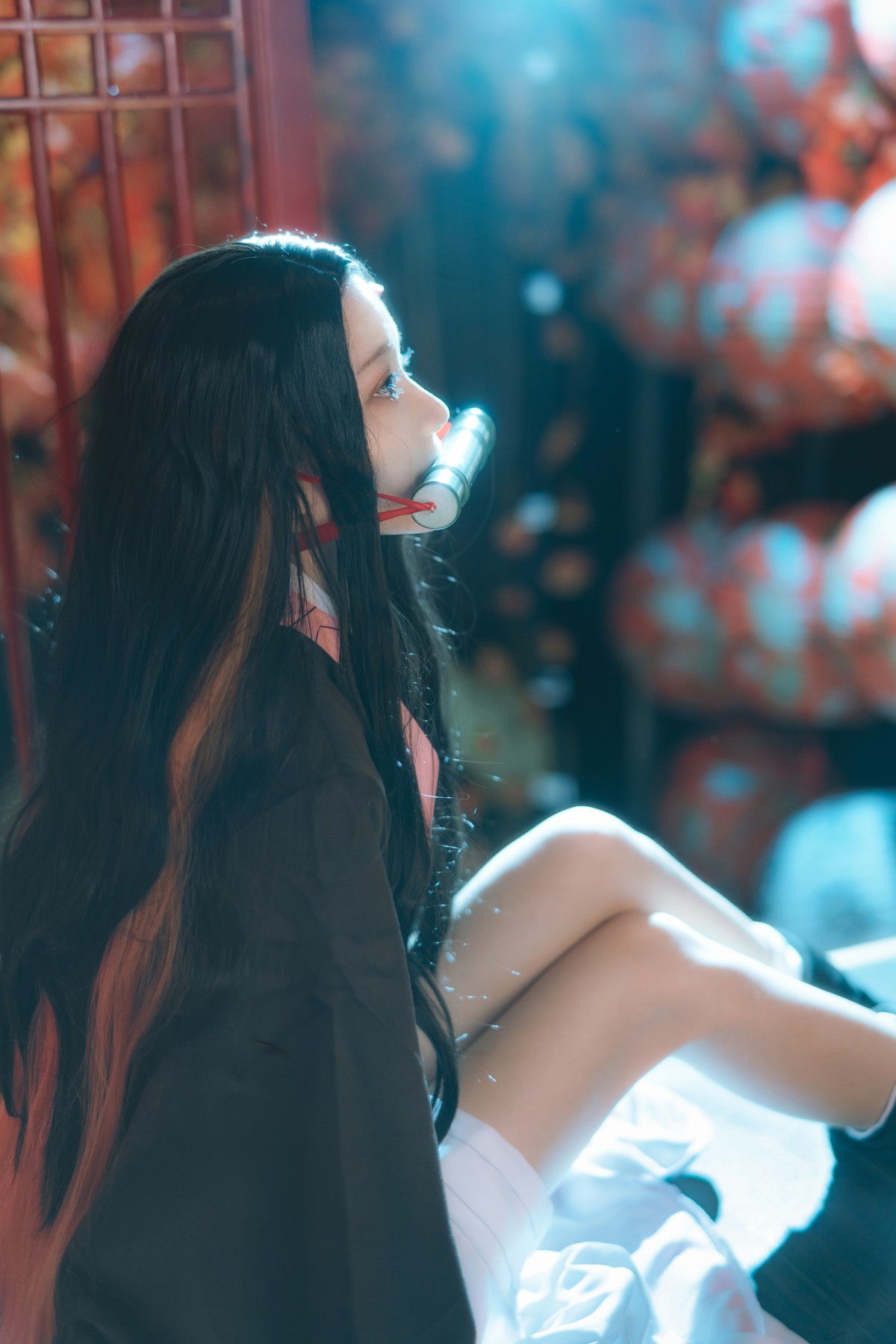 [Cosplay]桜桃喵-灶门祢豆子-COSPLAY