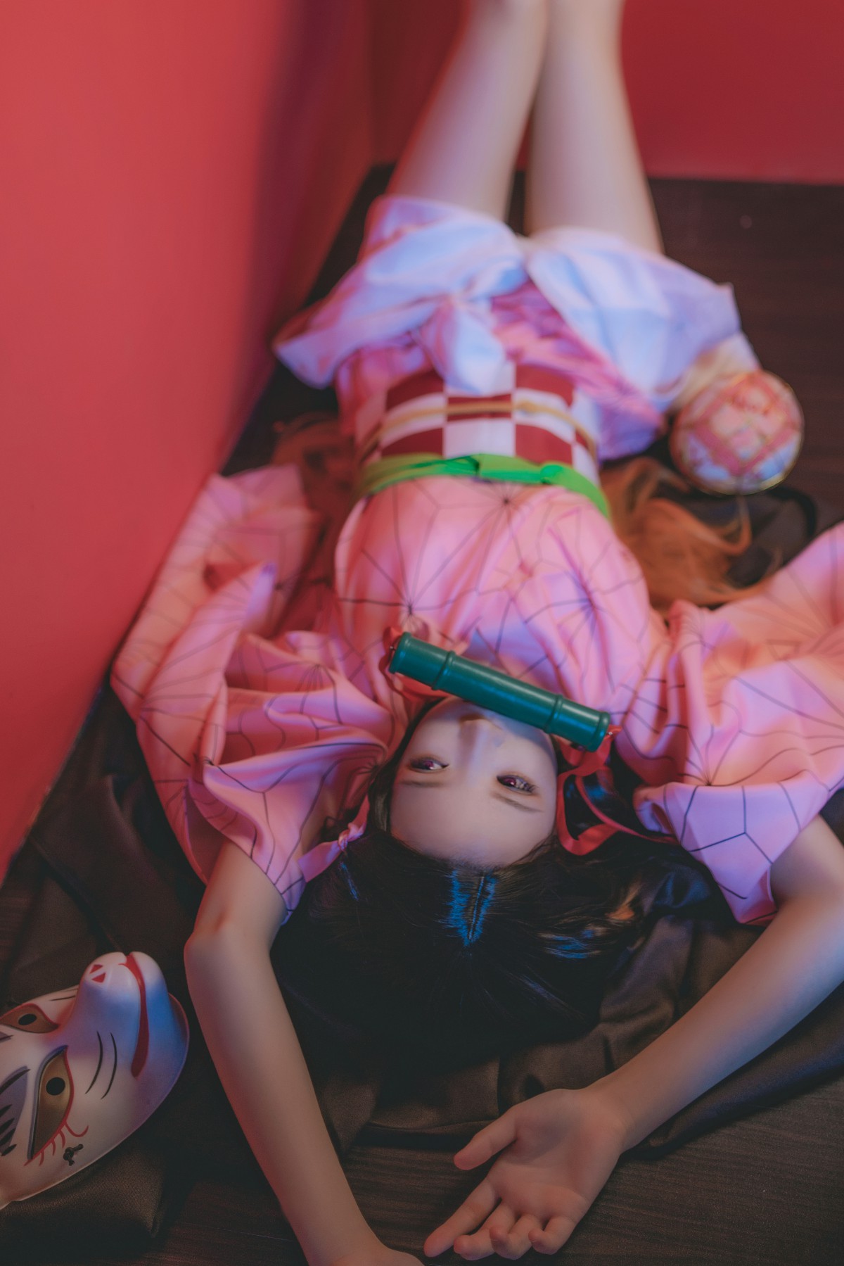 [Cosplay]桜桃喵-灶门祢豆子-COSPLAY