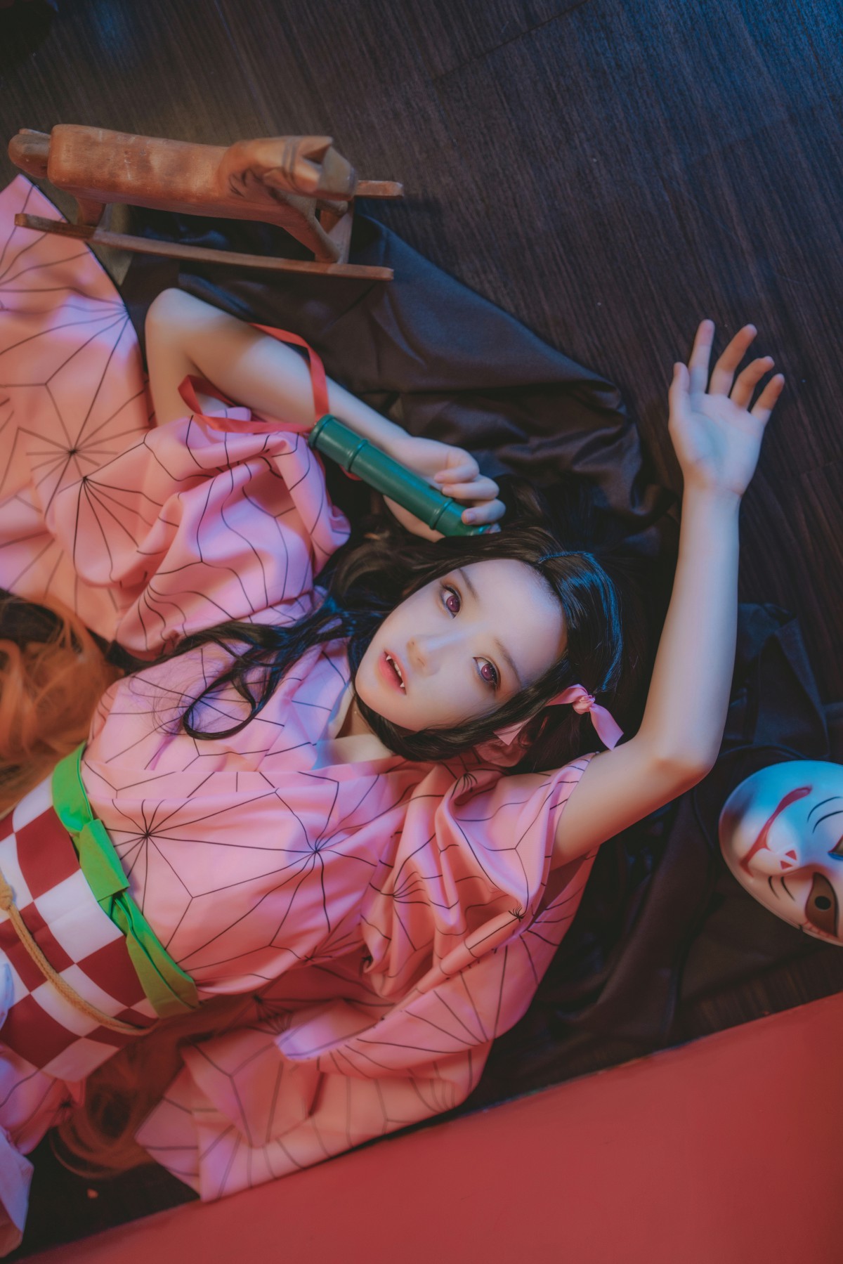 [Cosplay]桜桃喵-灶门祢豆子-COSPLAY