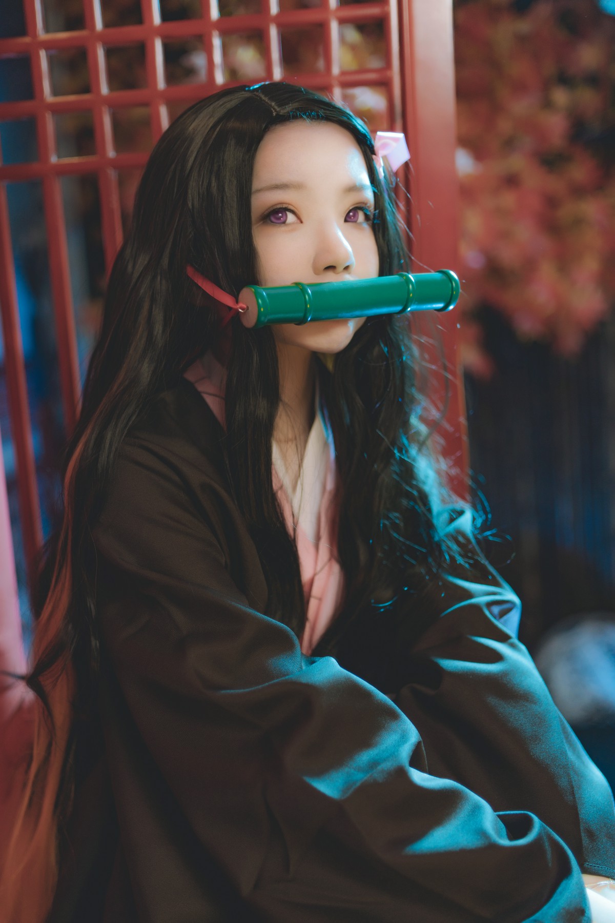 [Cosplay]桜桃喵-灶门祢豆子-COSPLAY