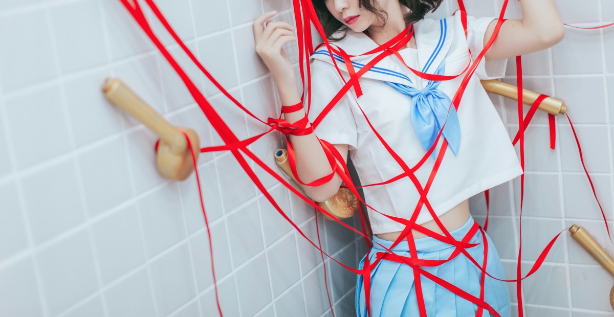 [Cosplay]疯猫ss-睡衣与浴室的水手服-COSPLAY