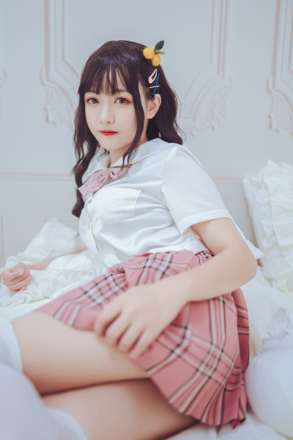 喵糖映画VOL001过膝白丝-COSPLAY