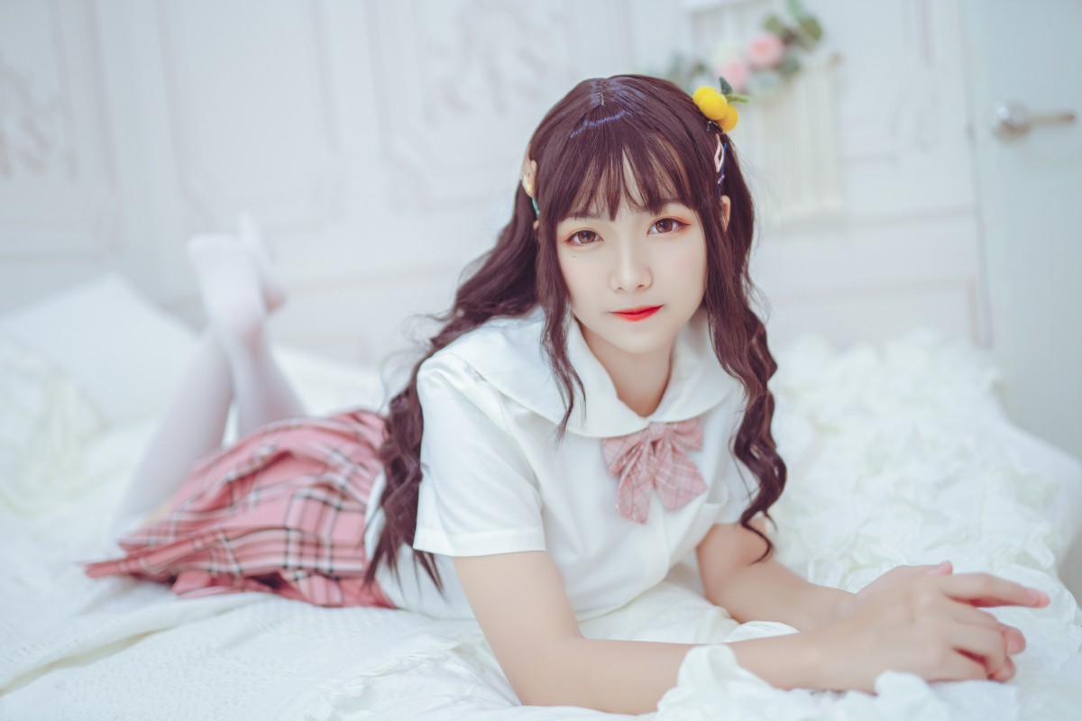 喵糖映画VOL001过膝白丝-COSPLAY