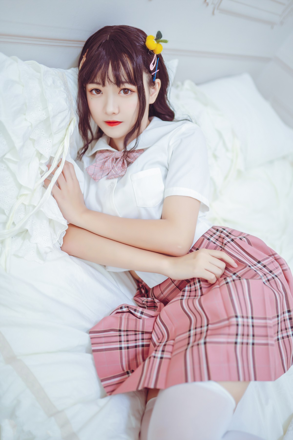 喵糖映画VOL001过膝白丝-COSPLAY