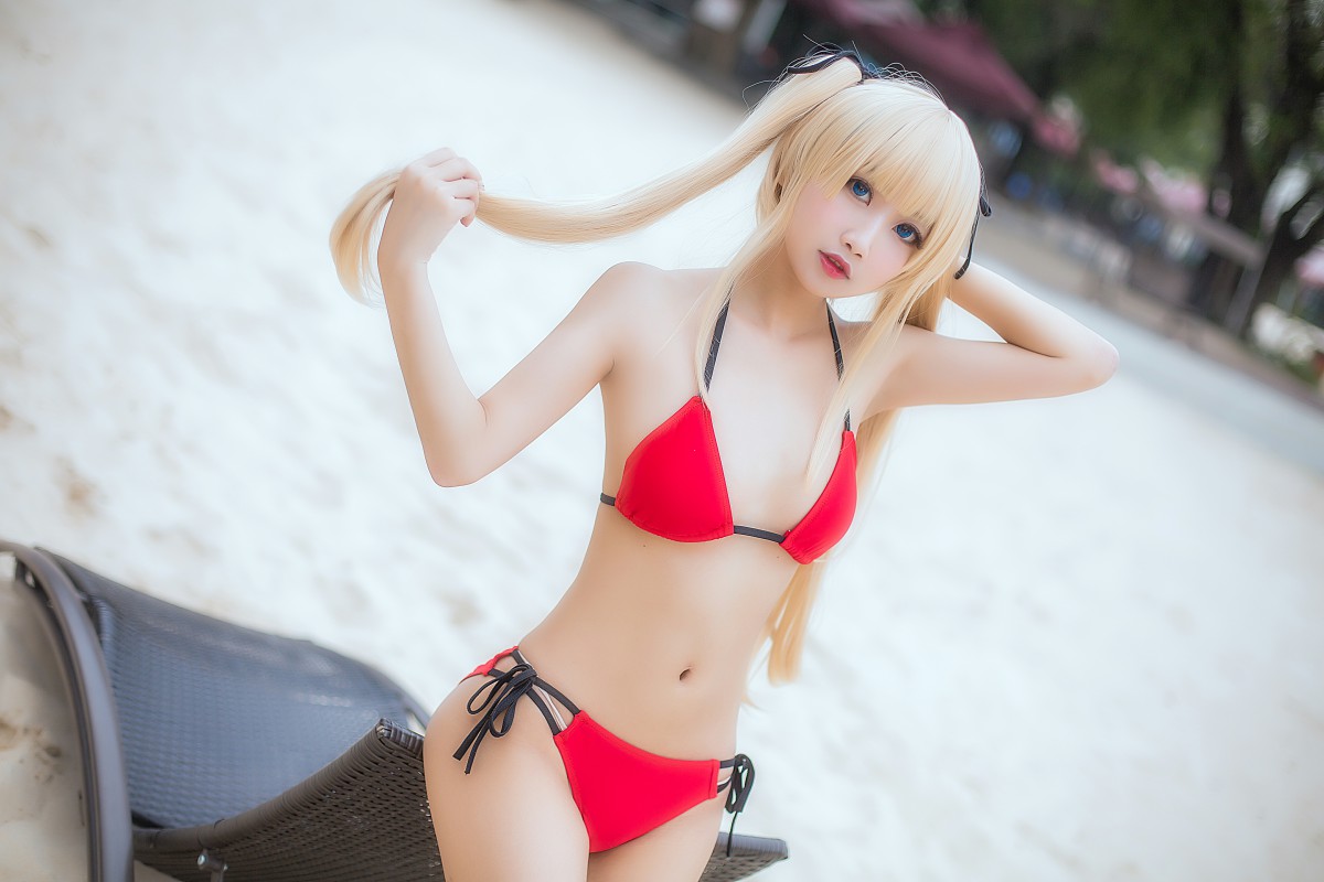 [Cosplay]鬼畜瑶在不在-泳装魔女-COSPLAY