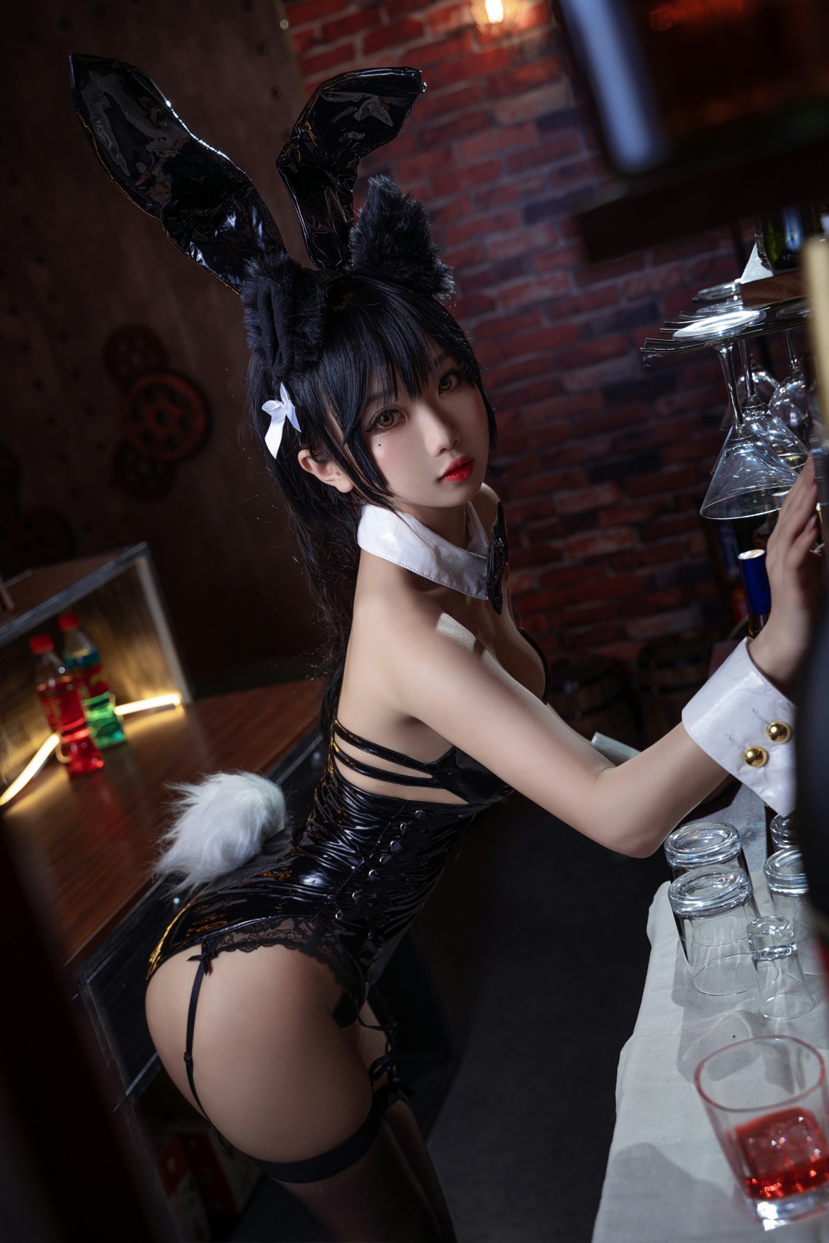 [Cosplay]鬼畜瑶在不在-黑色同人兔女郎-COSPLAY