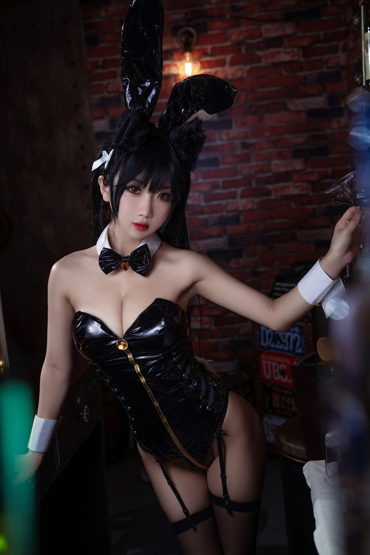 [Cosplay]鬼畜瑶在不在-黑色同人兔女郎-COSPLAY