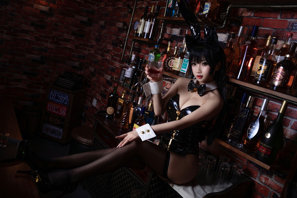 [Cosplay]鬼畜瑶在不在-黑色同人兔女郎-COSPLAY