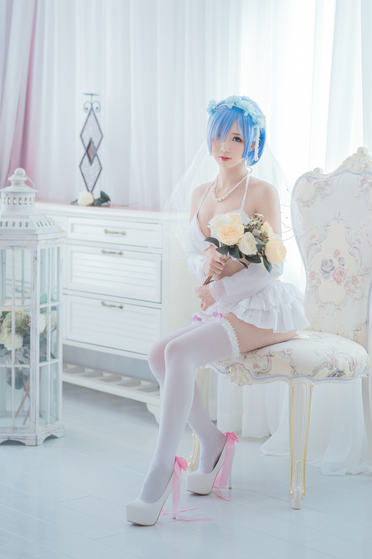 [Cosplay]面饼仙儿-花嫁蕾姆-COSPLAY