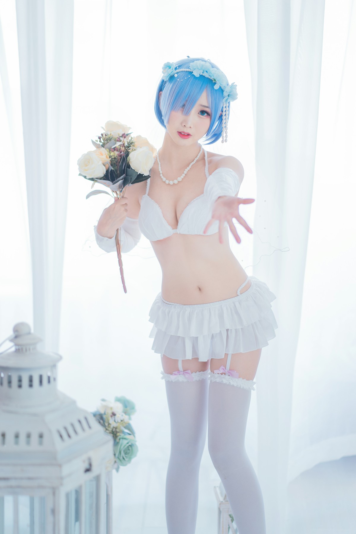 [Cosplay]面饼仙儿-花嫁蕾姆-COSPLAY