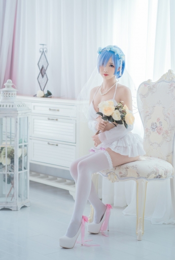 [Cosplay]面饼仙儿-花嫁蕾姆-COSPLAY