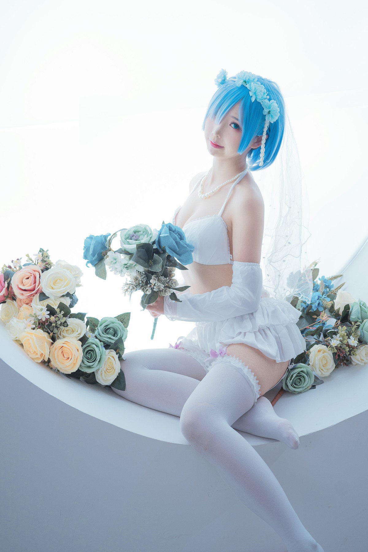 [Cosplay]面饼仙儿-花嫁蕾姆-COSPLAY