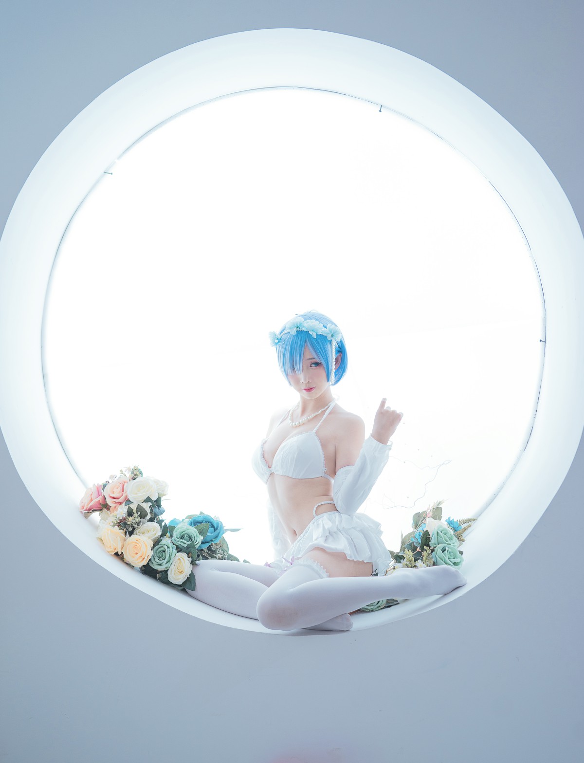 [Cosplay]面饼仙儿-花嫁蕾姆-COSPLAY