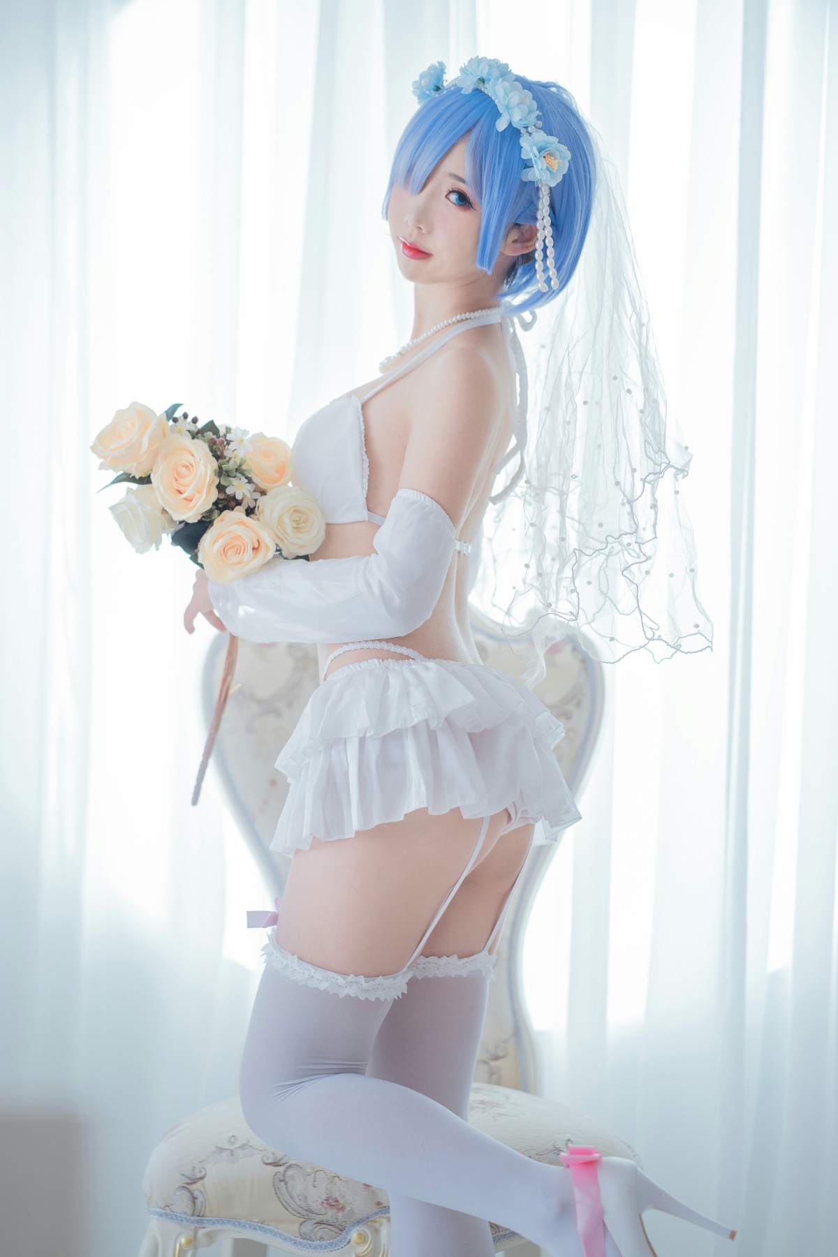 [Cosplay]面饼仙儿-花嫁蕾姆-COSPLAY