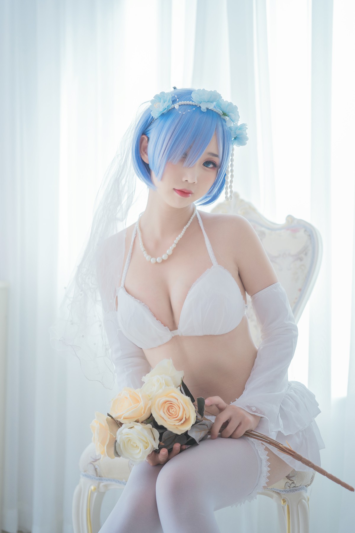 [Cosplay]面饼仙儿-花嫁蕾姆-COSPLAY