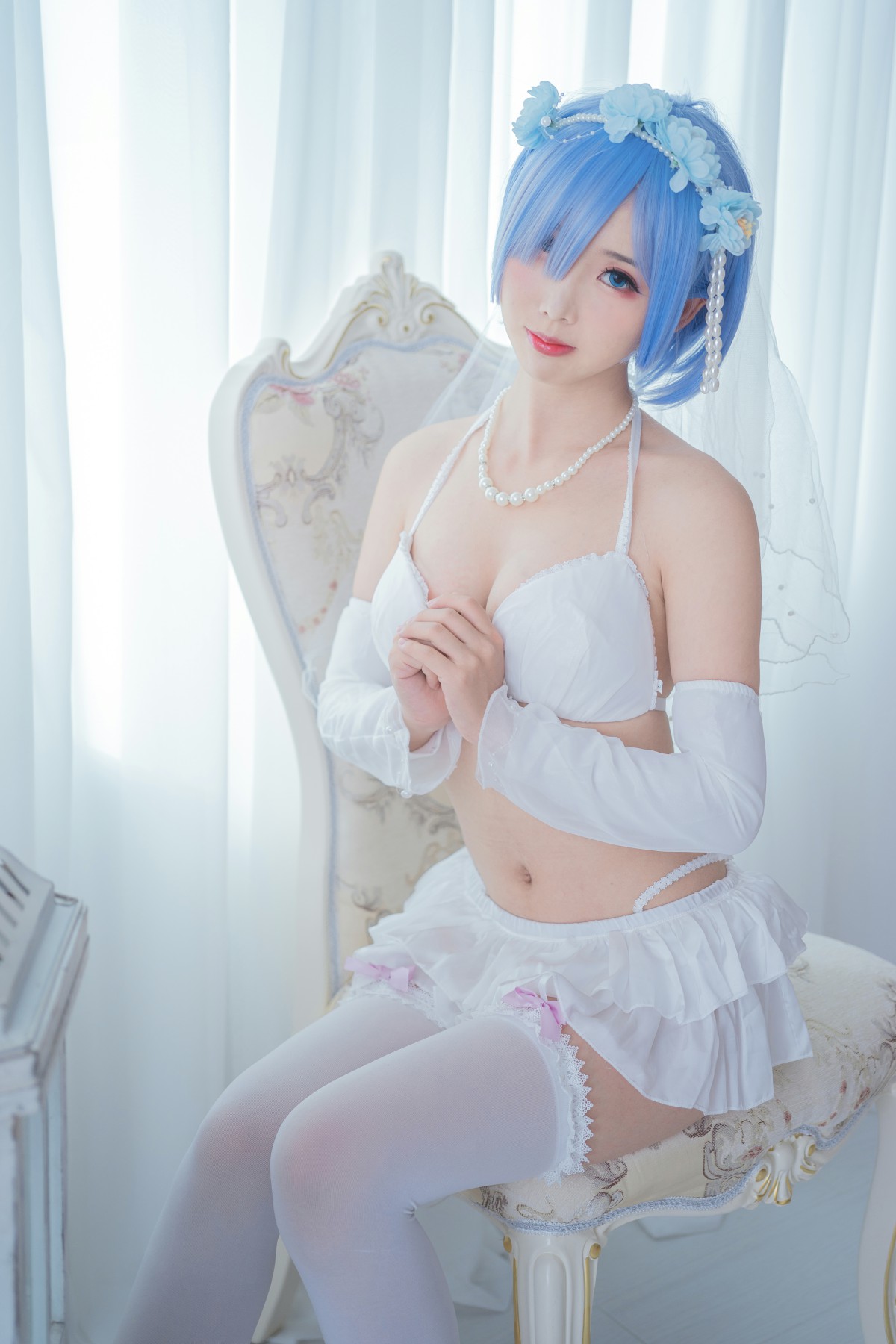 [Cosplay]面饼仙儿-花嫁蕾姆-COSPLAY