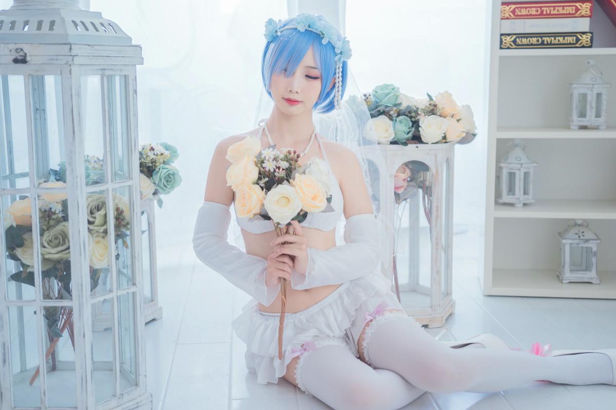 [Cosplay]面饼仙儿-花嫁蕾姆-COSPLAY