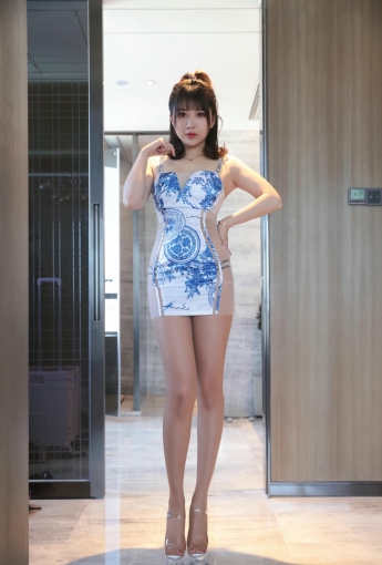 小女巫露娜青花瓷旗袍【127P】-網絡美女
