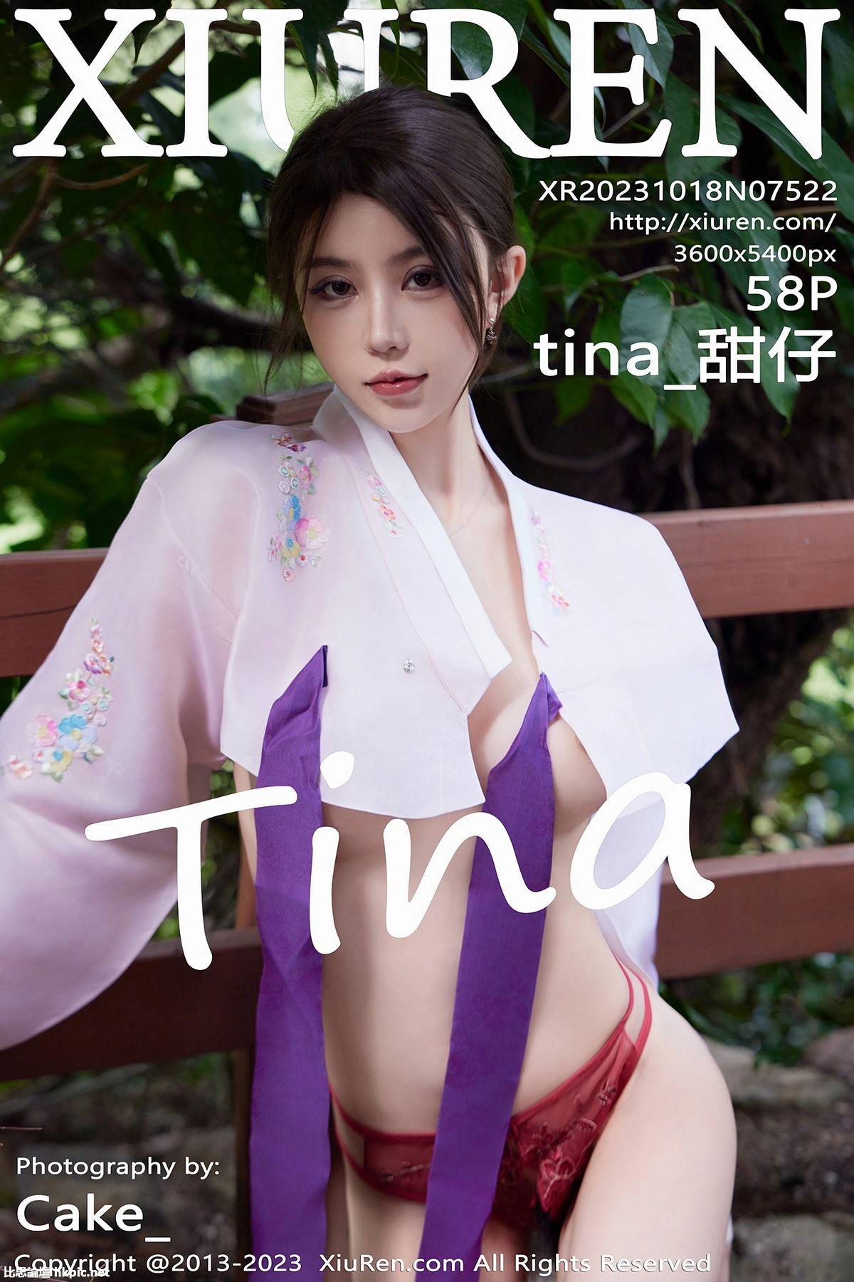【XiuRen秀人網】20231018Vol7522tina-甜仔【58P】-XIUREN秀人网