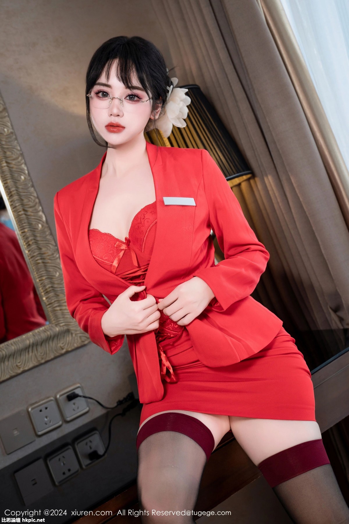 【XiuRen秀人網】20240409Vol8360汐汐愛吃草莓【60P】-XIUREN秀人网